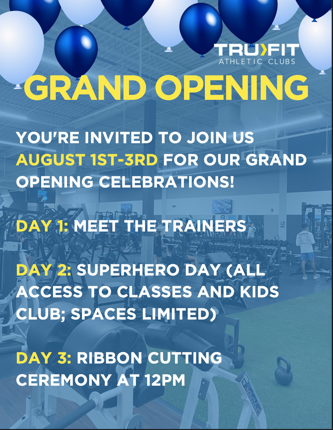 Trufit Athletic Club Grand Opening! - Madison Rivergate Area Chamber of  Commerce.